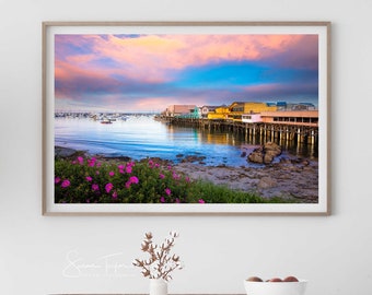 Monterey Bay Picture, Fisherman's Wharf Photo, Harbor Art, Large California Seascape Print, Pacific Coast Fine Art, Limited Edition Print