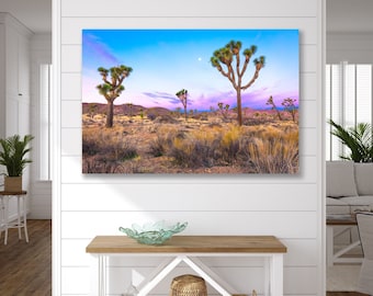 Fine Art Joshua Tree California Print, Home Wall Decor, Desert Sunrise Photo, So Cal Fine Art, Mojave Southwest Picture, Large Tree Canvas