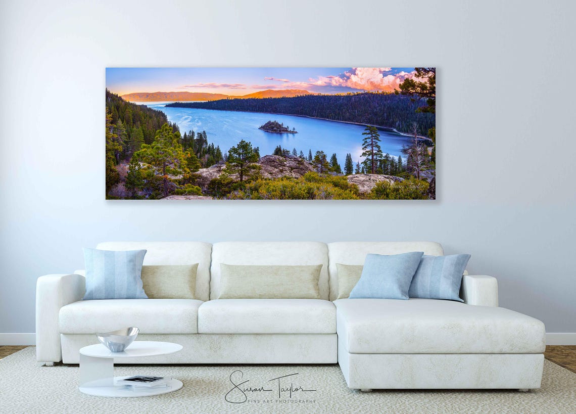 Lake Tahoe Metal Print Metal Lake Print X Large Metal Print Etsy