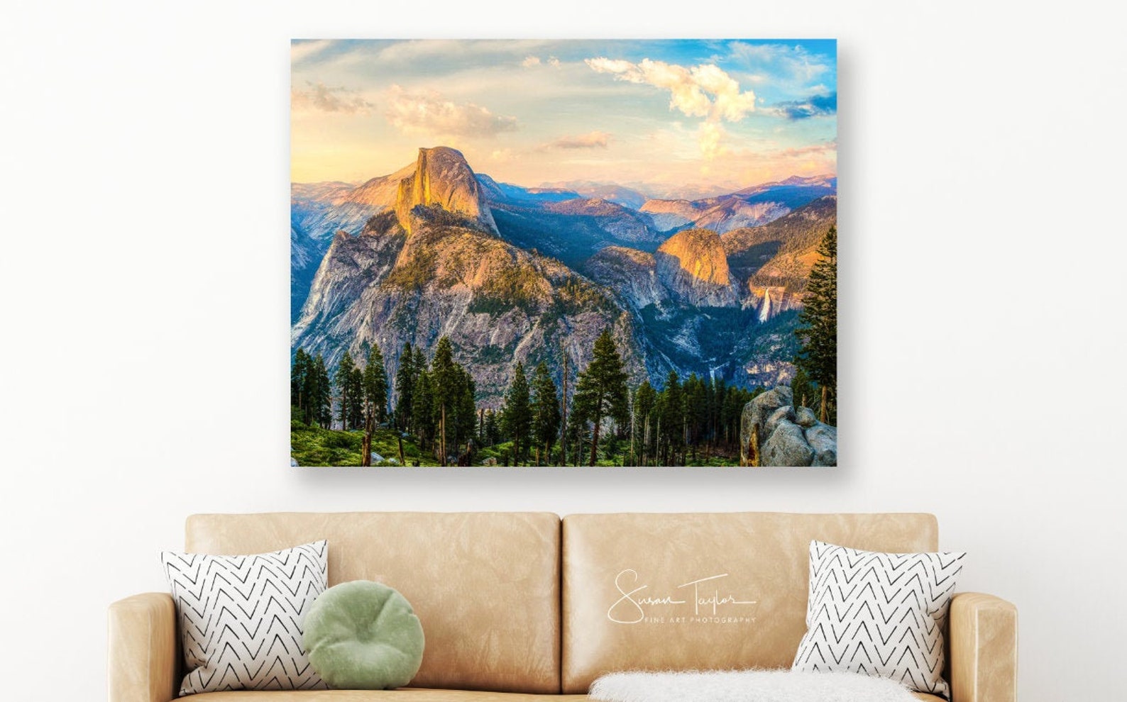 Large Yosemite Canvas Yosemite Print California Scenic Etsy