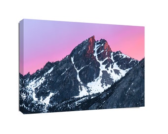 Idaho Mountain Print, Idaho Landscape, Sawtooth Photo, Mt. McGown, Idaho Art, Rustic Home Wall Decor, Fine Art, Majestic Peaks, Large Canvas