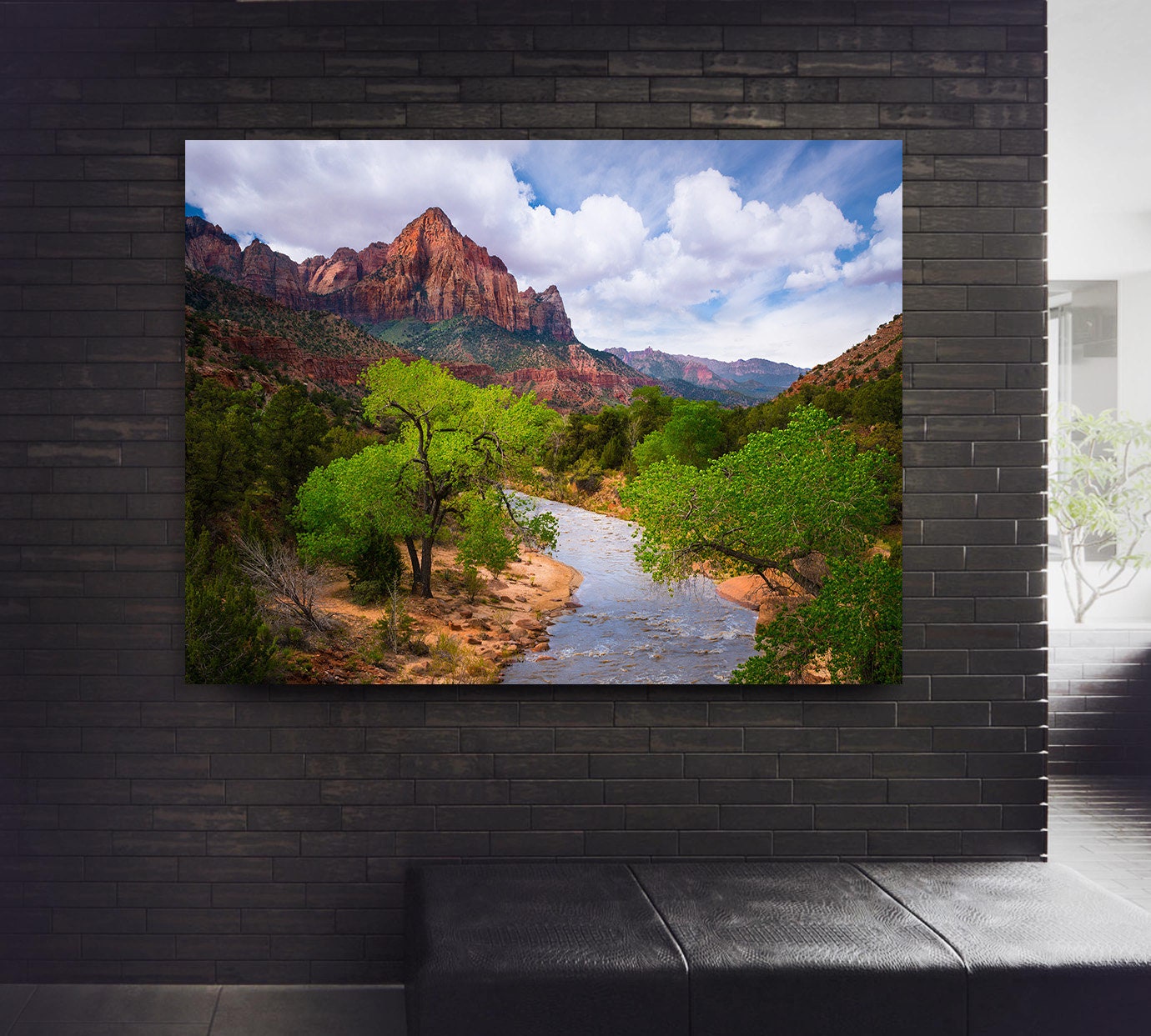 Canvas Photo Print Zion National Park The Watchman Etsy