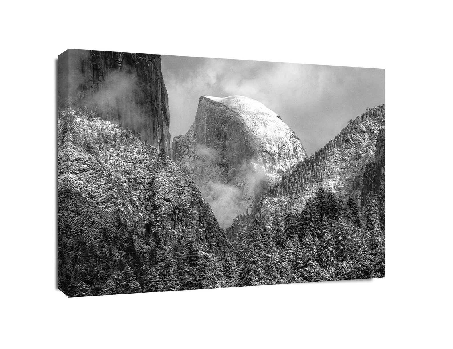 Large Yosemite Mountain Print Yosemite Black And White Photo Etsy