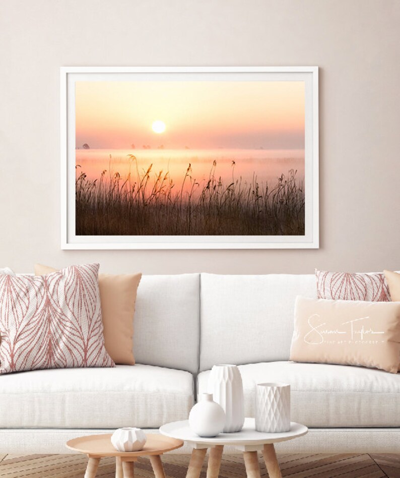 Large Wall Decor California Sunrise Canvas Bay Area Sunrise Etsy
