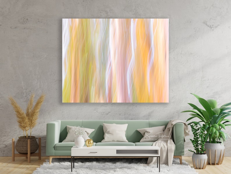 Rustic Wall Art, Large Abstract Tree Photography, Dreamy Glow Print ...