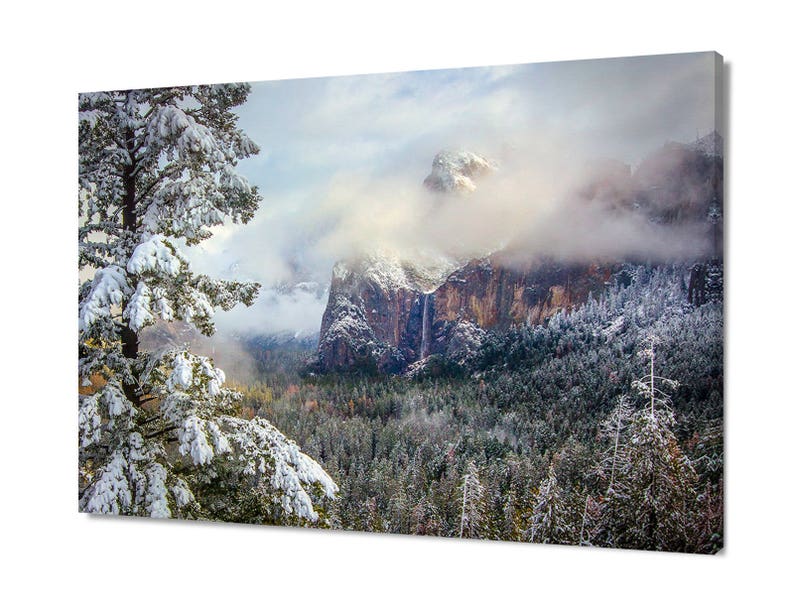 Yosemite Winter Print California Park Home Decor Serene - Etsy