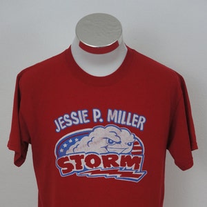 Jerzees Red Jessie P Miller Storm T Shirt Tee Men es Size Medium