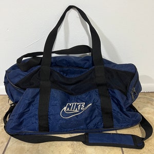 Vintage Nike Duffle Bag Gym Travel Navy Blue