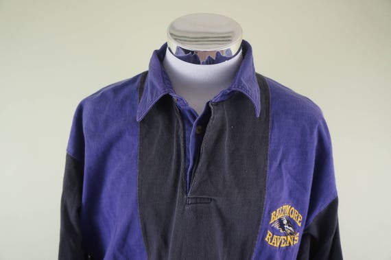 baltimore ravens long sleeve polo shirt