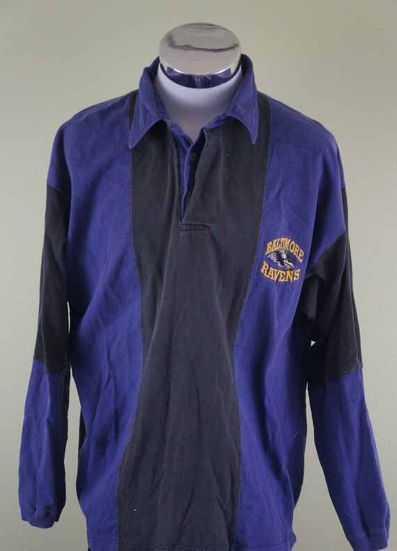 baltimore ravens long sleeve polo shirt