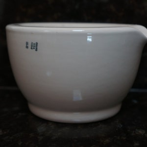 Vintage Coors USA 520-2 15-L Porzellanmörtel Apotheker Apothekermörtel, Industrie-Dekor Küchenschleifer