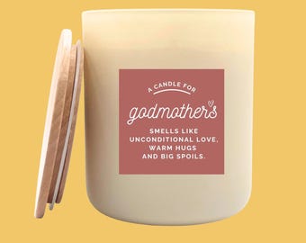 Godmother Candle For Godmother Gift Set For Godmother Proposal Gift Ideas For Godmother Proposal Gifts Godmother Birthday Gift For Godmother