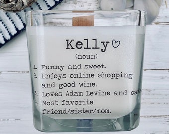 Personalized Friend Gift, Gift For Her, Friend Birthday Gifts, Personalized Gift, Girlfriend Gift, Gifts For Girlfriend, Custom Candle