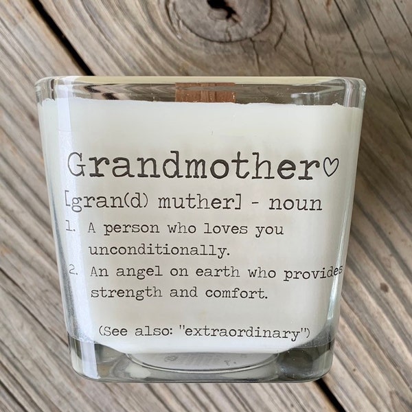 Grandmother Gift  Grandma Gift, Gifts For Grandmother, Grandma Birthday Gift, Grandma Candle, Gift For Grandmother, Wedding Gift For Grandma