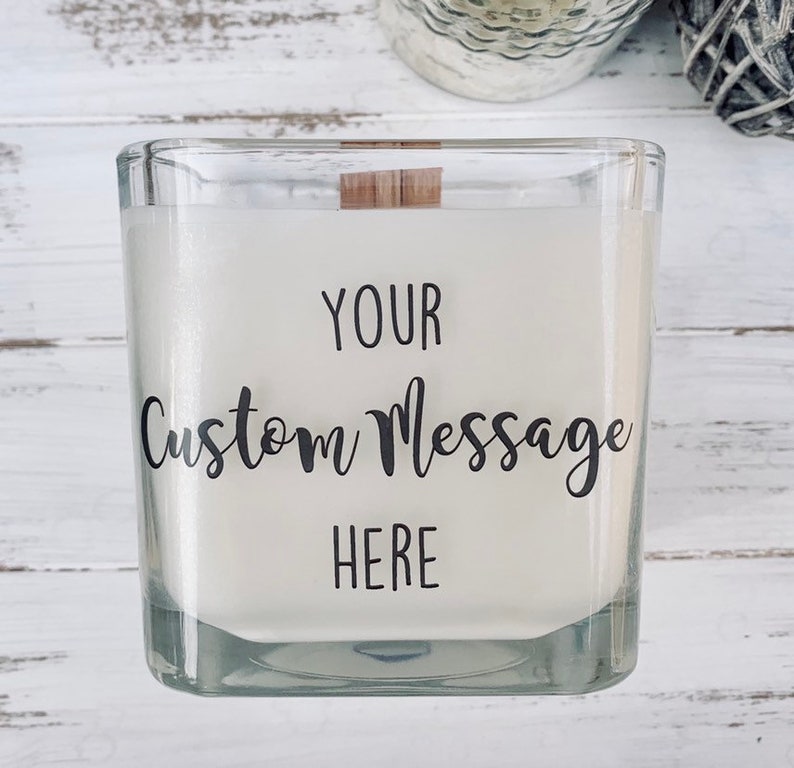 Custom Message Candle Personalized Gift Corporate Gift Candle Etsy