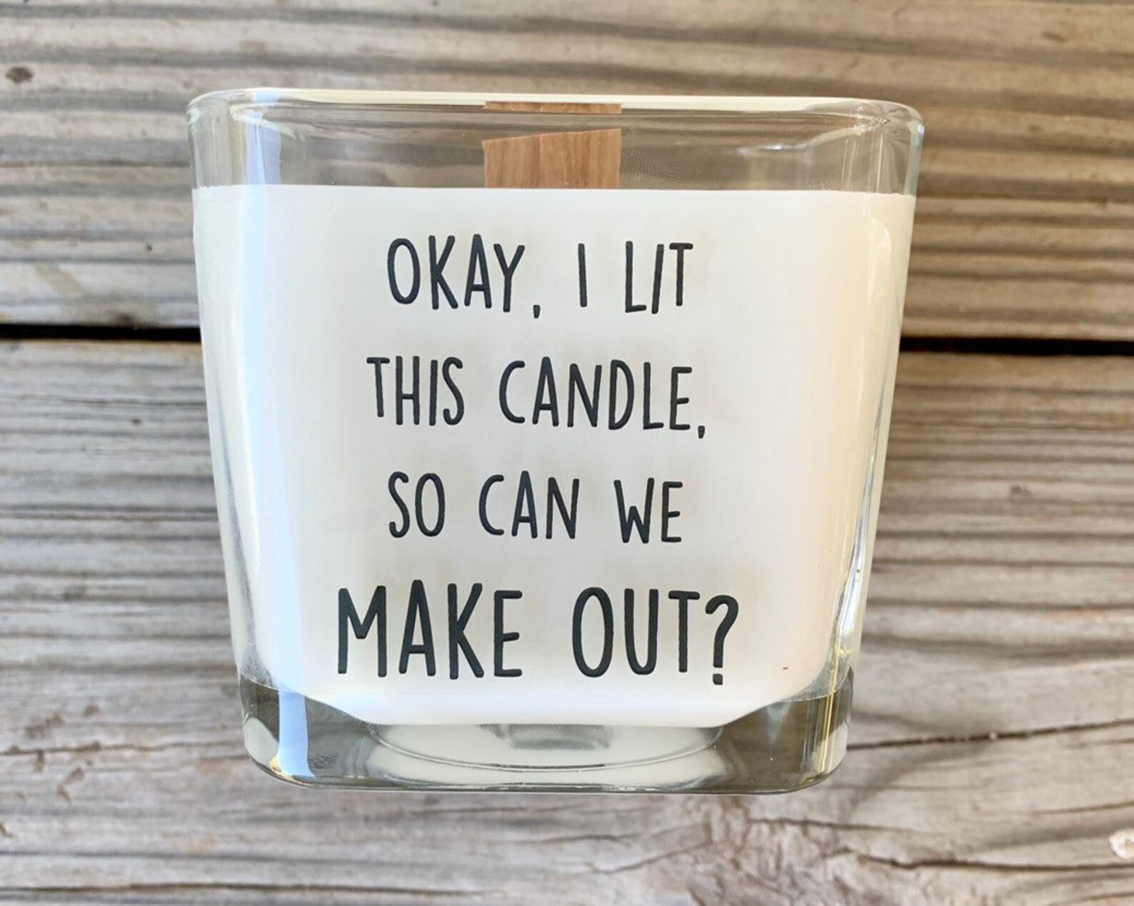 Can We Make Out Candle Funny Candle Candle With Message Funny Etsy
