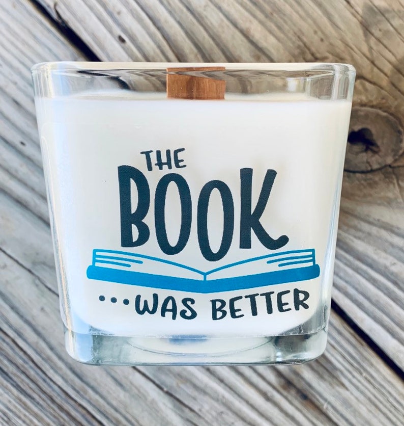 Book Candle Reading Gift Book Lover Gift for Readers Gift Etsy