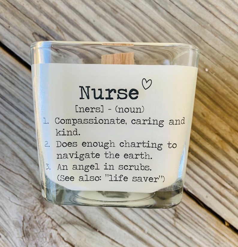Soy Candle Nurse Gift Ideas Nurse Candle Nurse Gift Nurse Day Etsy