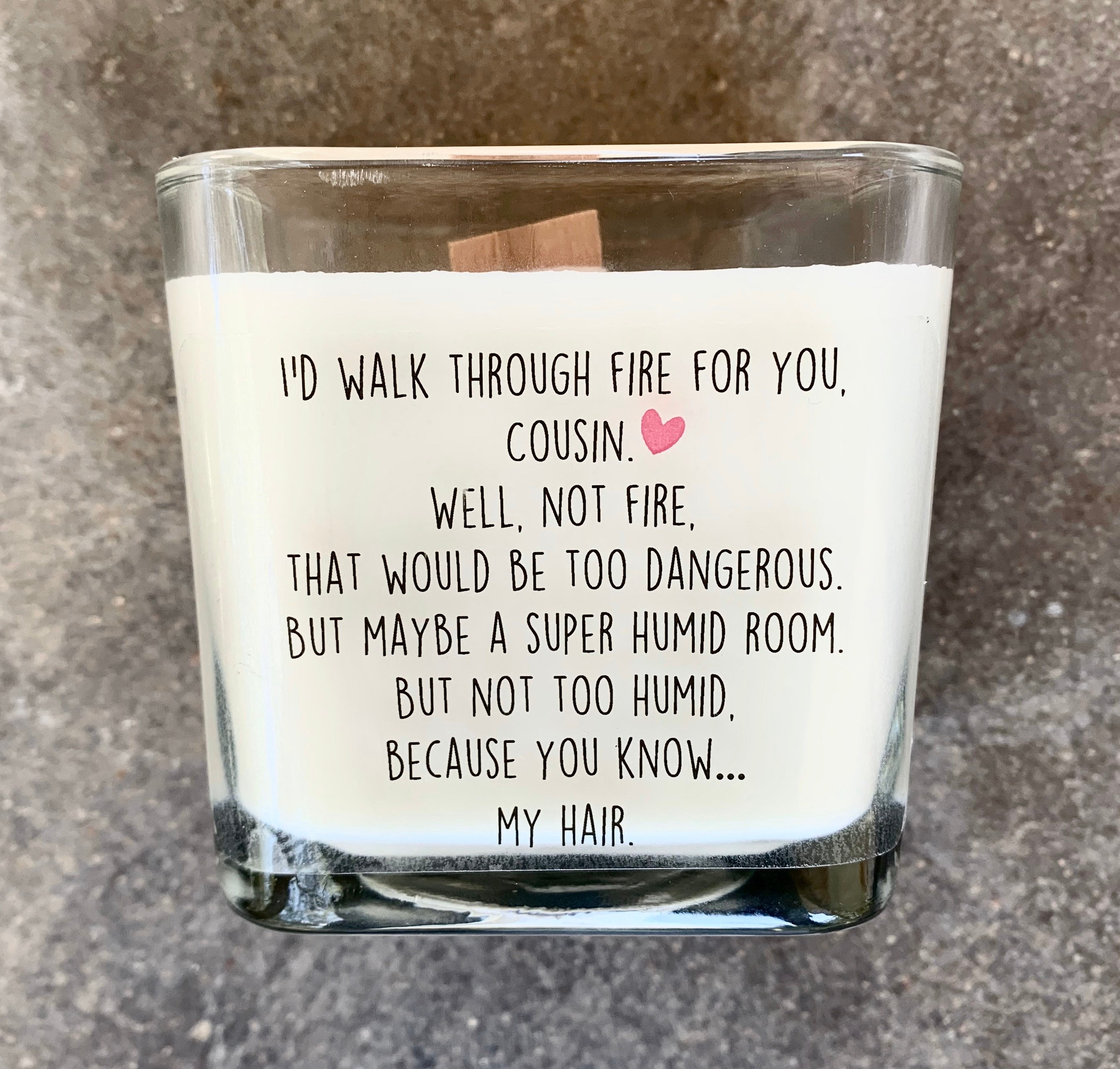 Funny Cousin Gift For Cousin Funny Candle Funny Gift For Etsy