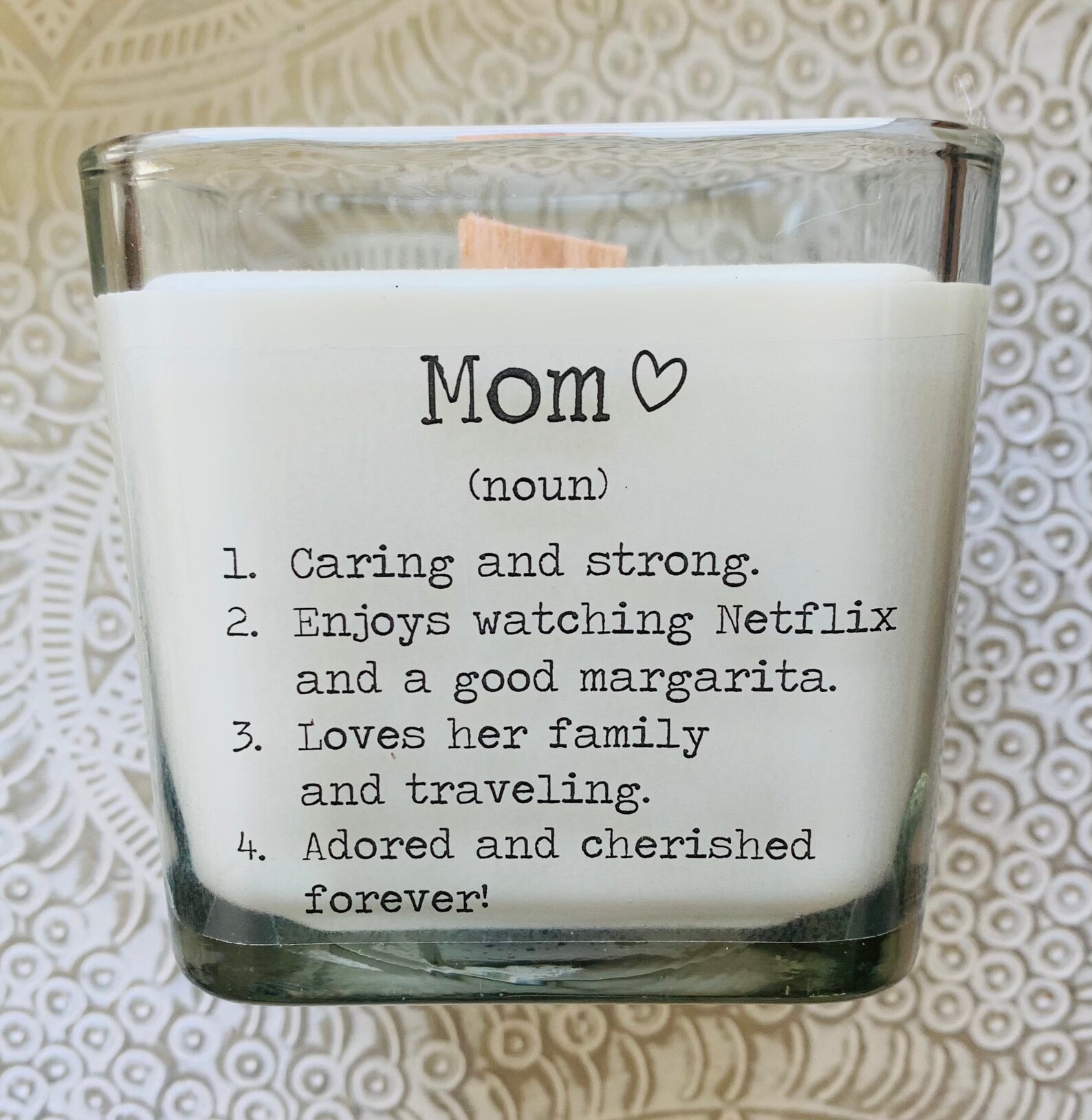 Personalized Mom Gift Gift for Mom Custom Candle for Mom Etsy