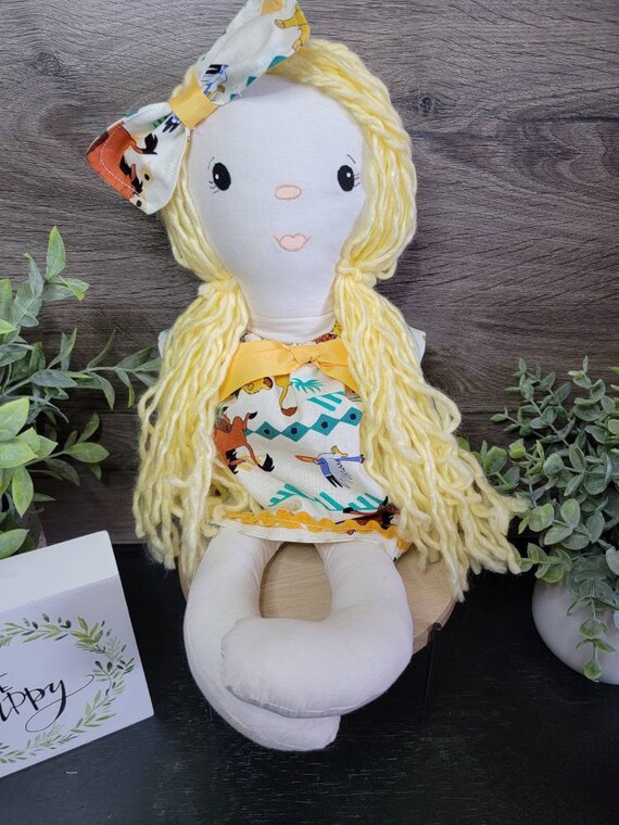 Handmade Girl Doll Dress up Doll Fabric Doll Lion Doll Etsy