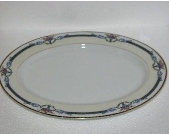 Noritake PONTIAC Pattern 71430 Small Oval Serving Platter Plate Dinnerware 11 3/4 inches