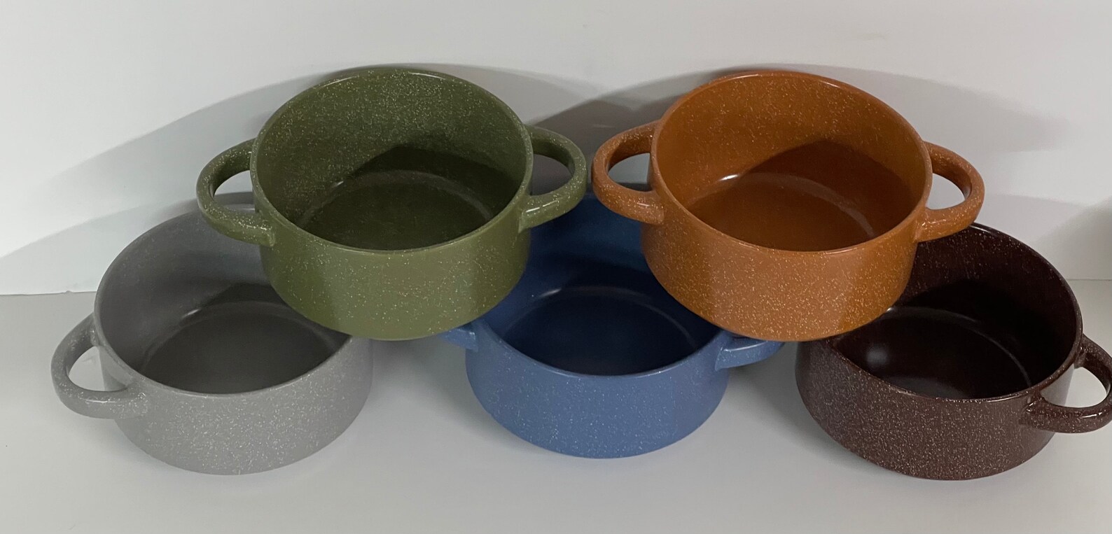 Set of 5 Mikasa Gourmet Basics BRAYLIN Stackable Soup Bowls Etsy