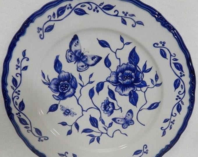 ON SALE Cracker Barrel BLUE Bliss Susan Winget Design Dinner Plate