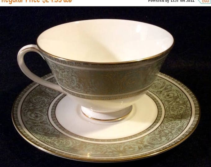 ON SALE Royal Doulton ENGLISH Renaissance Cup and Saucer Gold Etsy