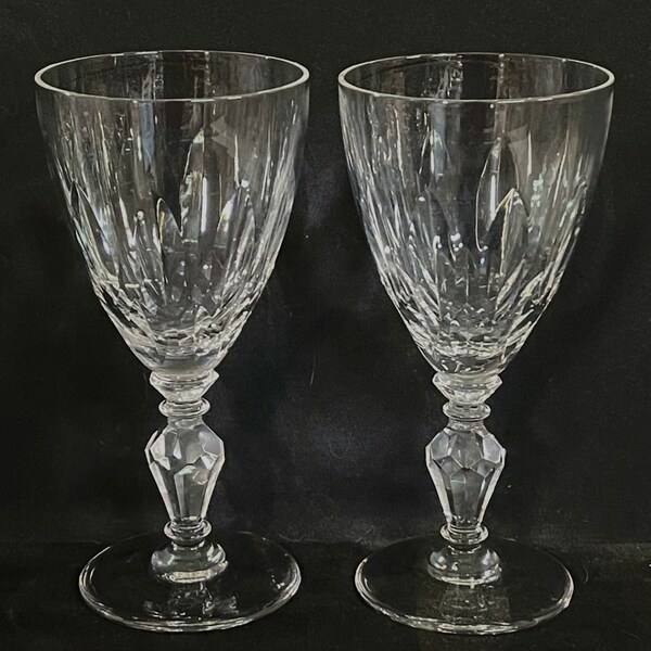Cut Glass Goblets Etsy