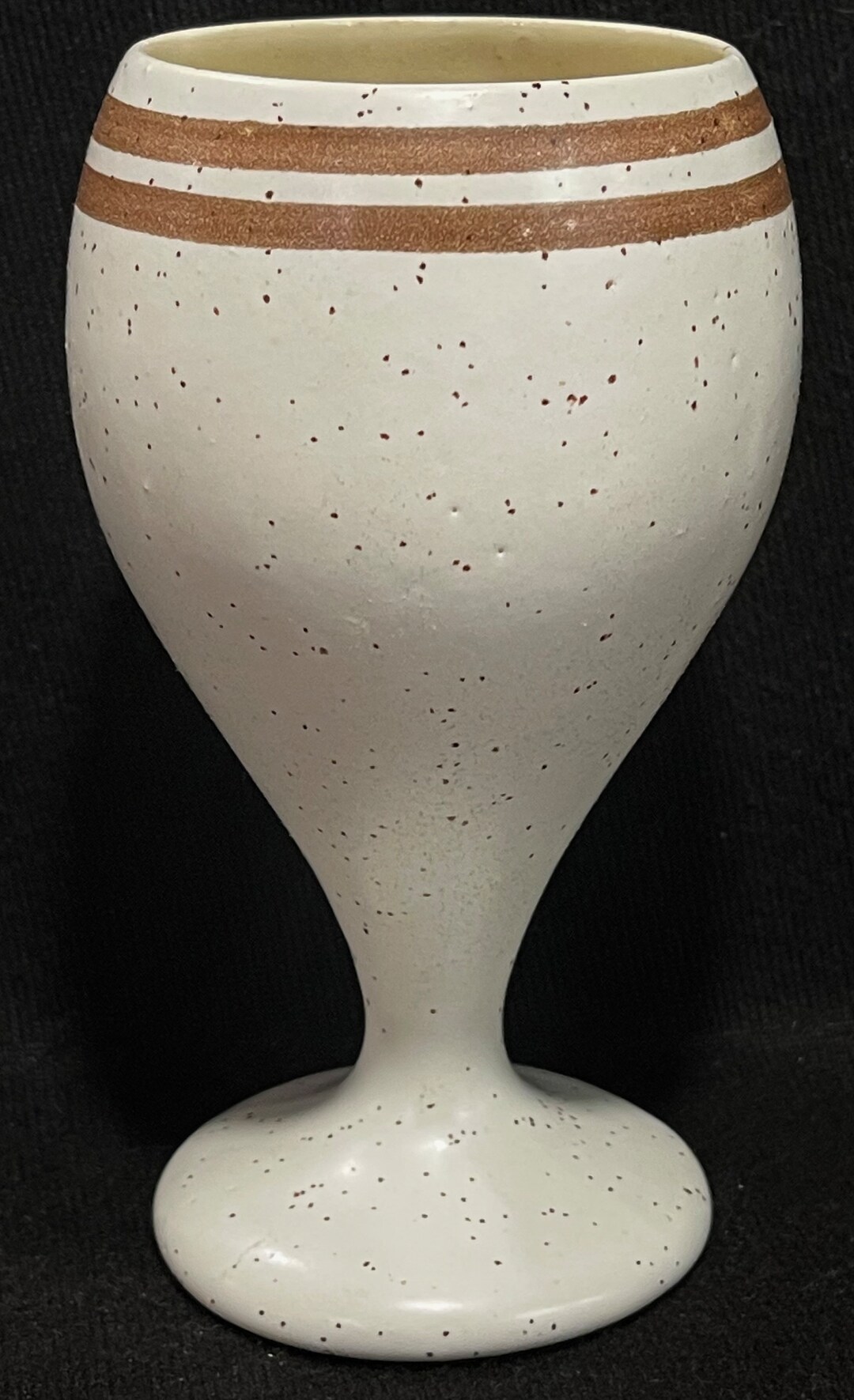 The POTTERY STEAKHOUSE Honolulu Hawaii Ceramic Footed Mug Handcrafted