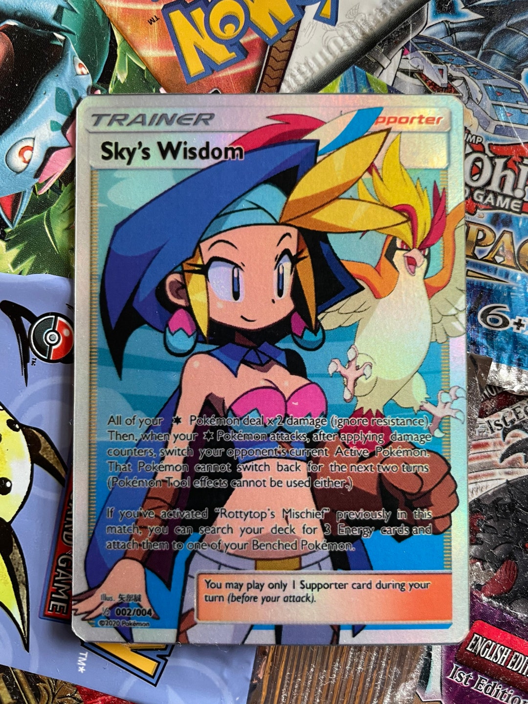 Custom Trainer Full Art Card! Skys Wisdom! - Etsy Custom Trainer Full Art Card! Skys Wisdom! - Etsy