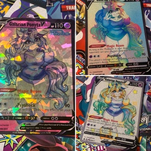 Aangepaste volledige kunst Galarian Ponyta V!