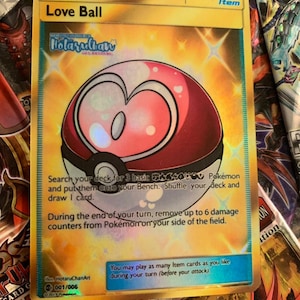 Custom Trainer Full Art Card! Love Ball!