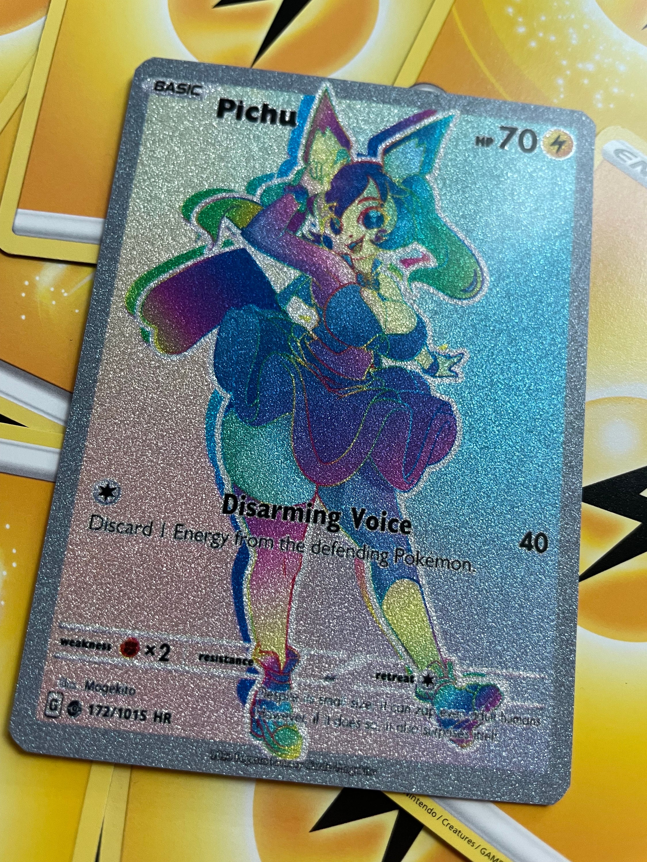 Custom Full Art Card! Idol Pichu! - Etsy
