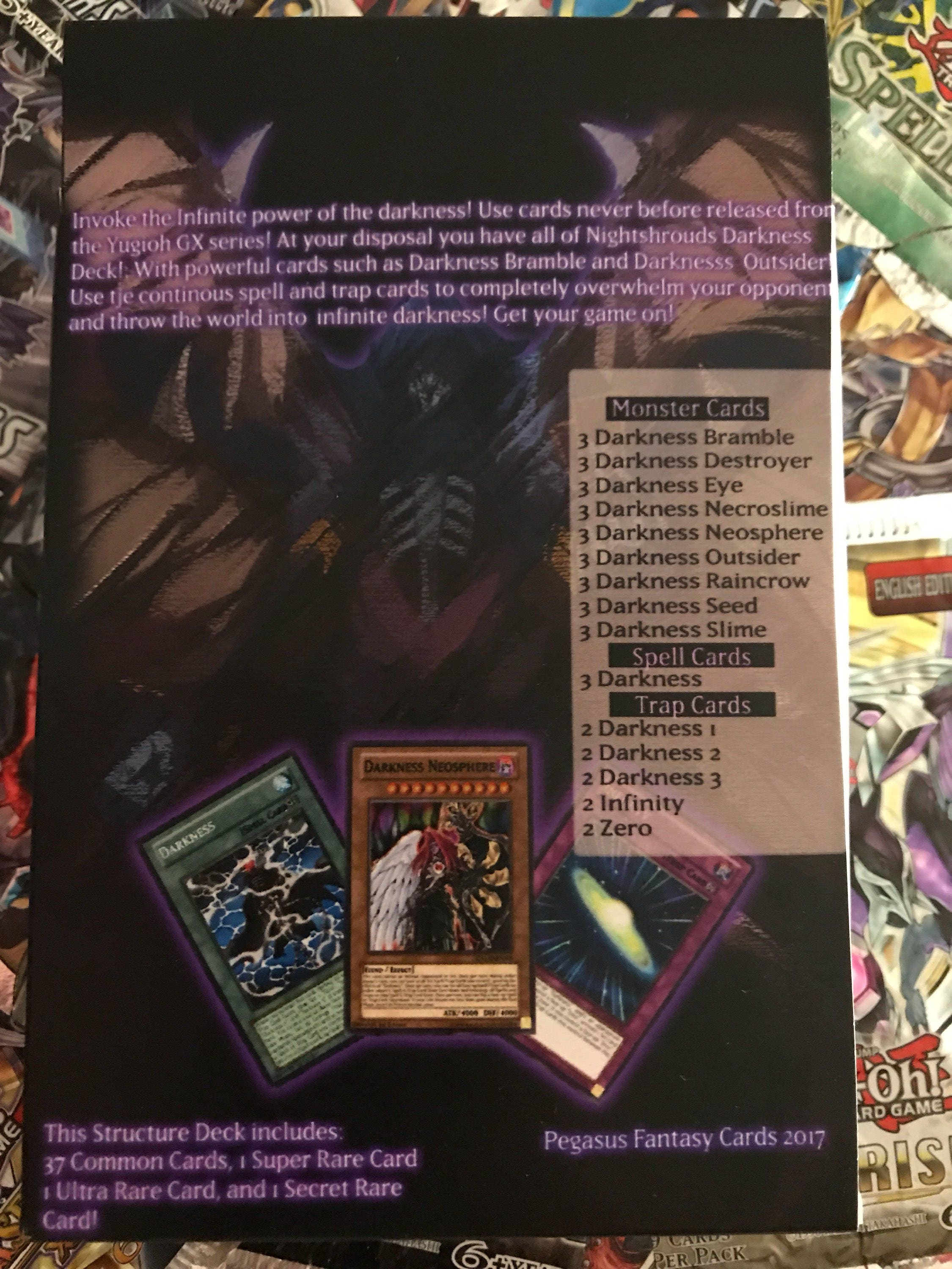 Orica Custom Structure Deck! Nightshroud! Infinite Darkness! - Etsy Ireland