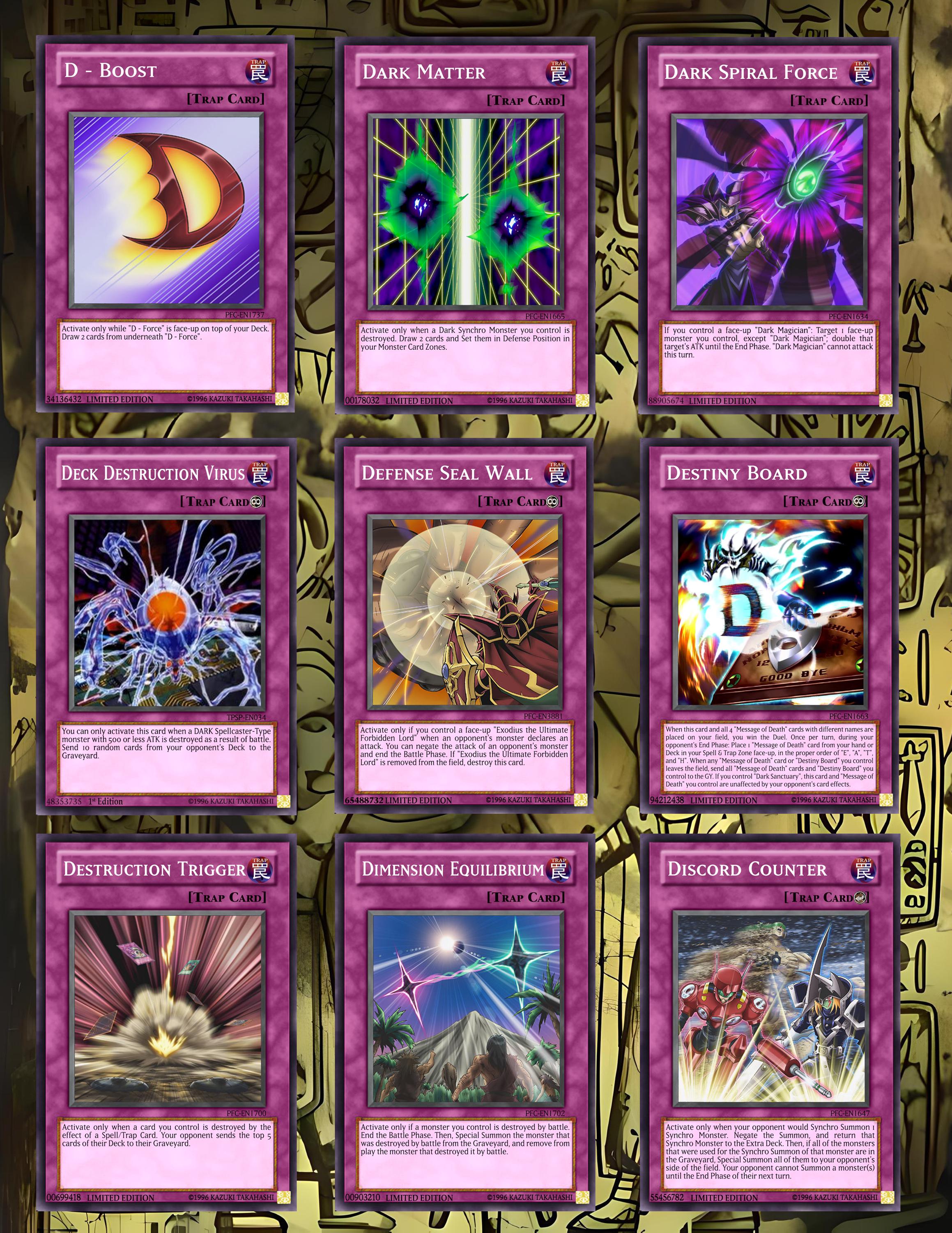 Orica Custom Trap Card! Choose Your Card! List 1! - Etsy