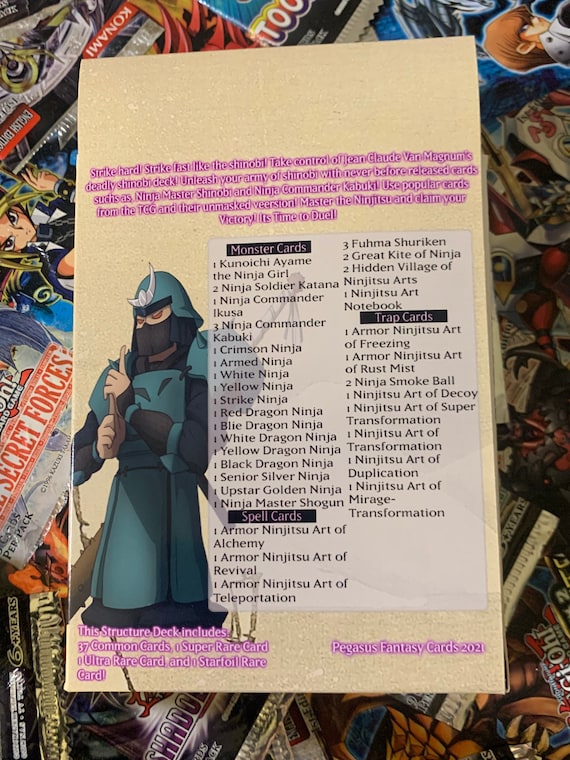 yugioh ninja structure deck Amazon.com: Generic Complete Custom Deck for Yu-Gi-Oh! ARC-V main image 1