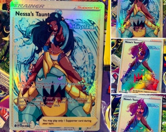 Custom Trainer Full Art Card! Nessa's Taunt!