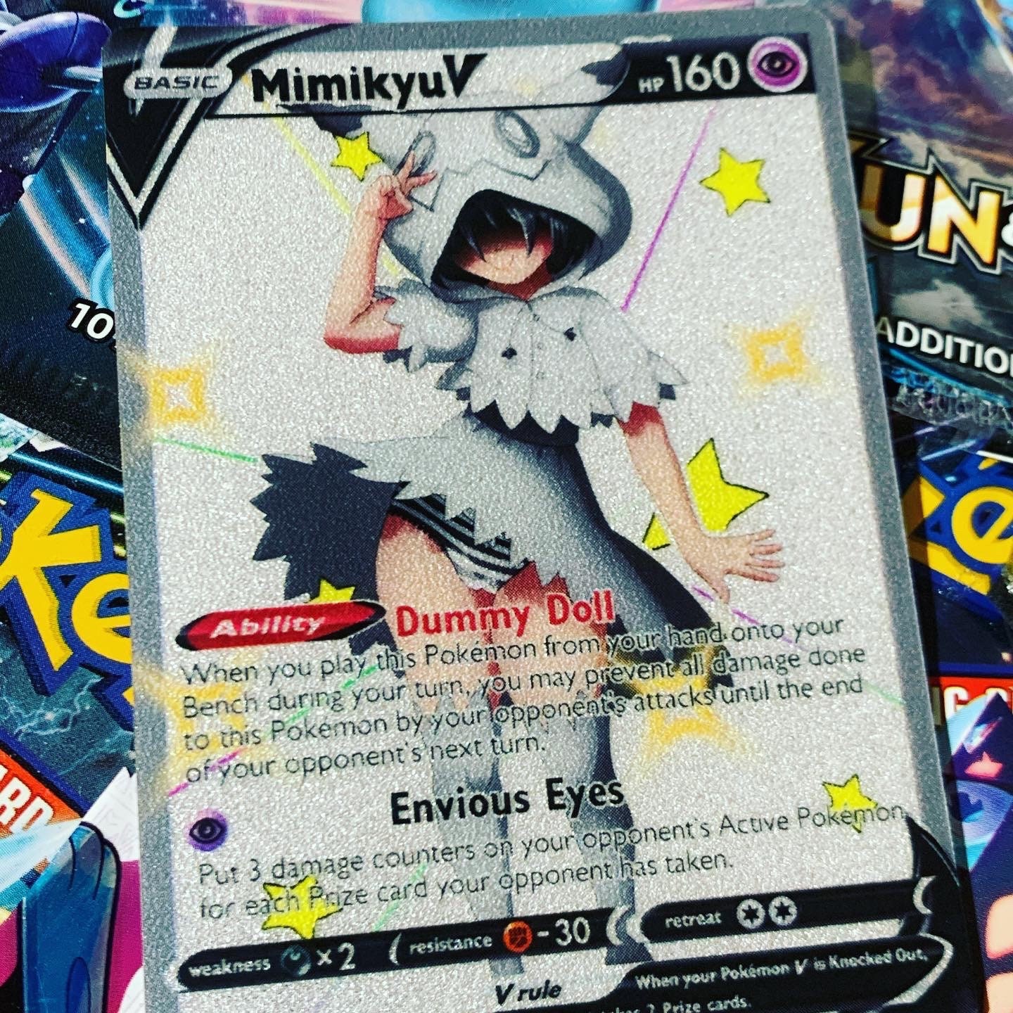 Pokemon card Mimikyu shiny