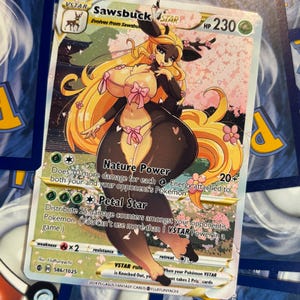 Pleine carte d'art personnalisée ! Vstar Sawsbuck ! Forme printanière !
