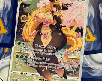 Custom Full Art Card! Sawsbuck Vstar! Spring Form!