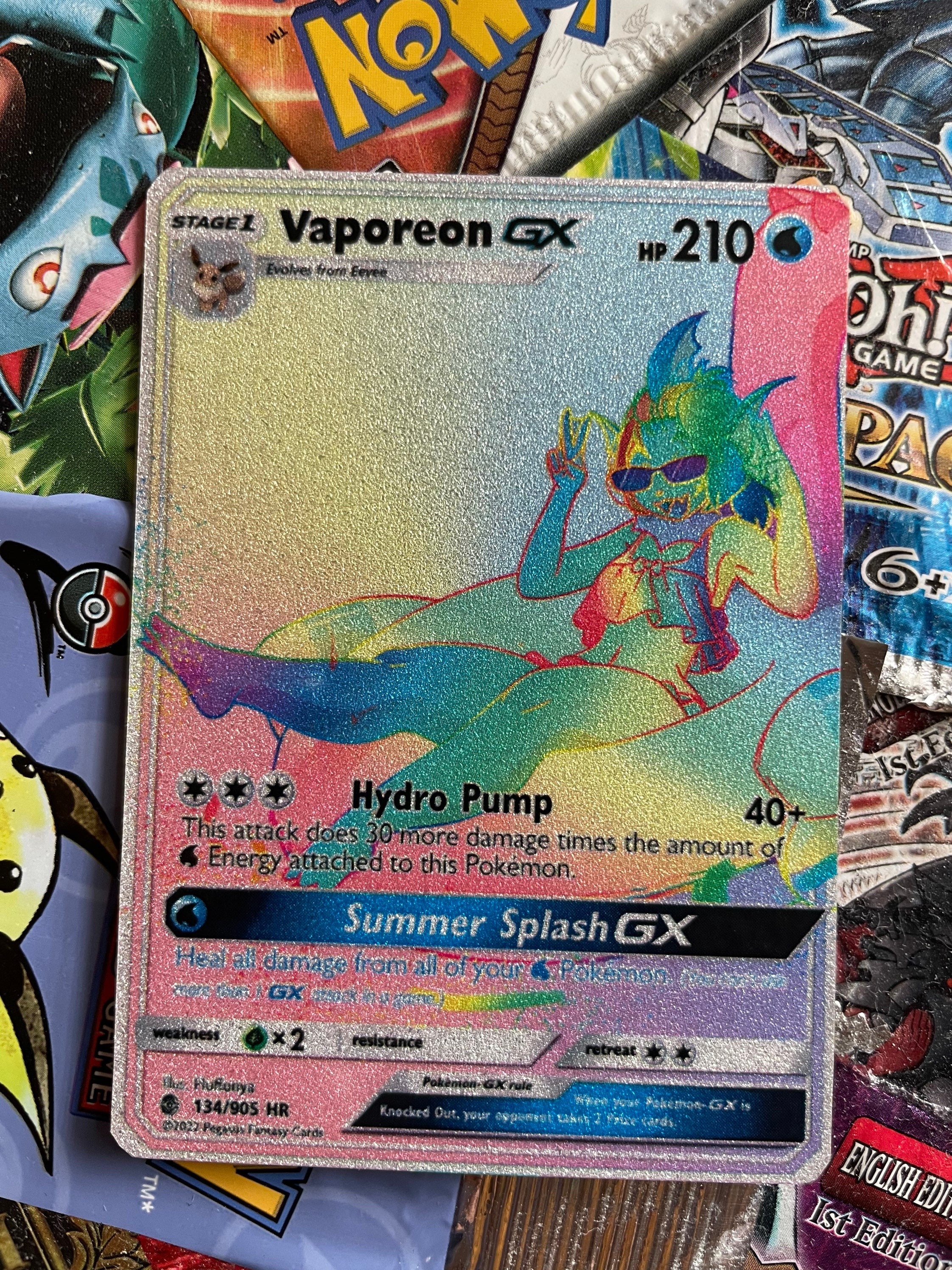 Custom Pokewaifu Vaporeon GX! - Etsy