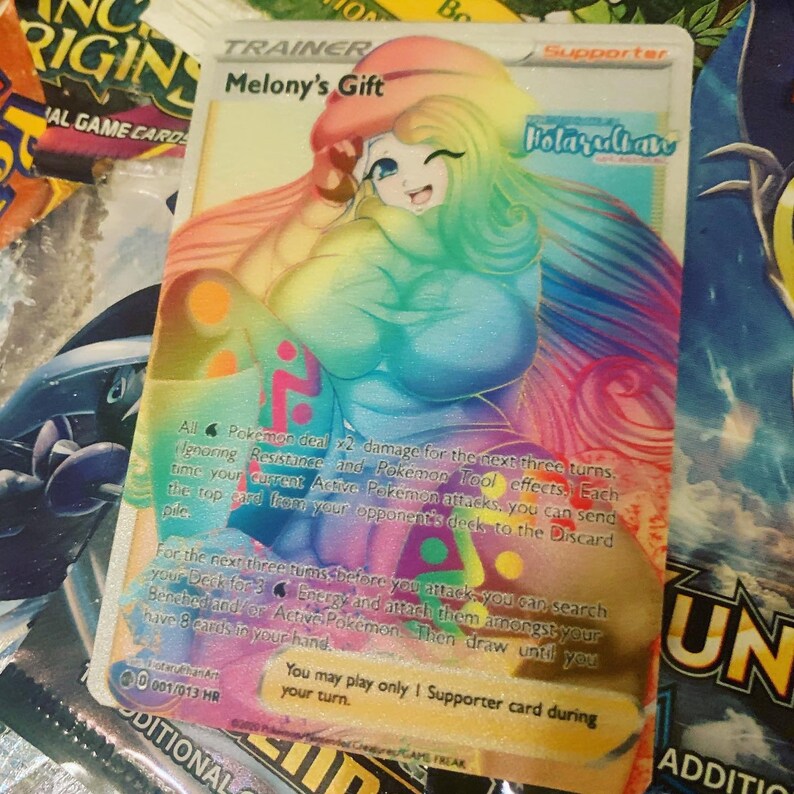 Orica Custom Full Art Trainer Melonys Gift Etsy