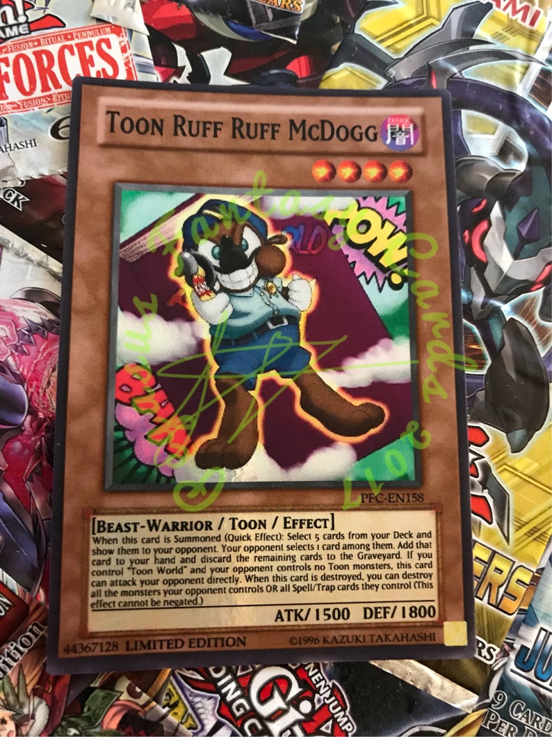 Custom Orica Card Toon Ruff Ruff Mcdogg Etsy