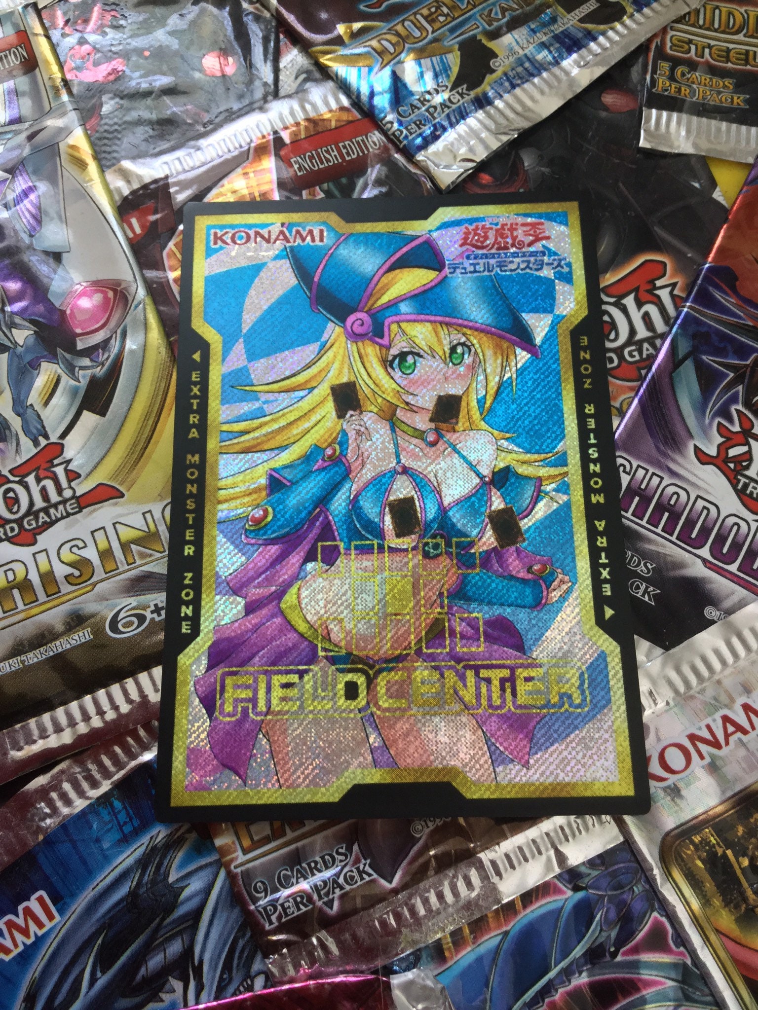 Custom Orica Yugioh Field Center Thirsty Dark Magician Girl Holographic
