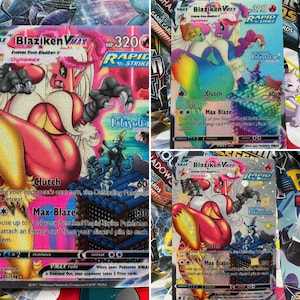 Aangepaste volledige kunst Blaziken Vmax!