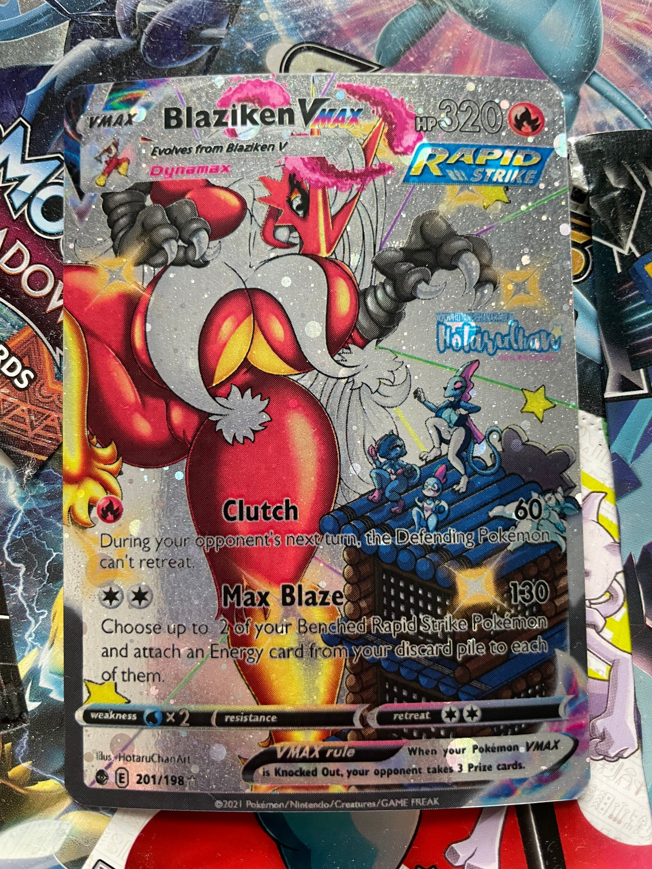 Custom Full Art Blaziken Vmax Etsy
