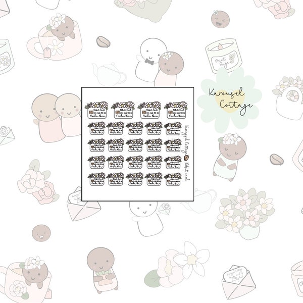 Budget Stickers~Spending Hobonichi Planner stickers~Debit/Credit card stickers~Wellness Journal stickers~journal stickers~Hand~drawn~Kawaii