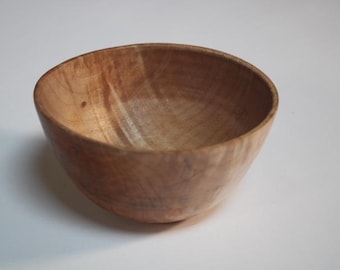 Bol de arroz de arce hecho a mano, bol de madera para servir, decoración minimalista para la cocina, bol pequeño de madera, regalo de inauguración de casa